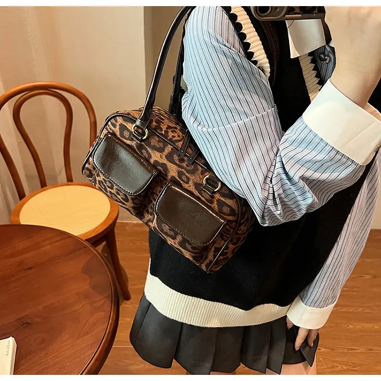 Leopard Print Suede Shoulder Bag Women 2024 — feature 24