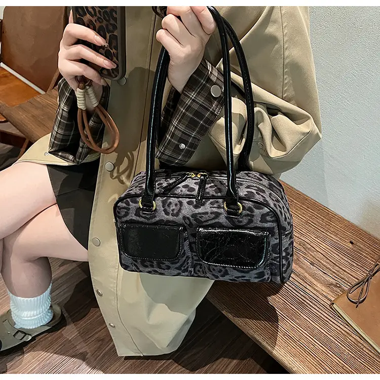 Leopard Print Suede Shoulder Bag Women 2024 — feature 27