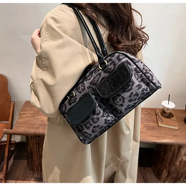 Leopard Print Suede Shoulder Bag Women 2024 — feature 28