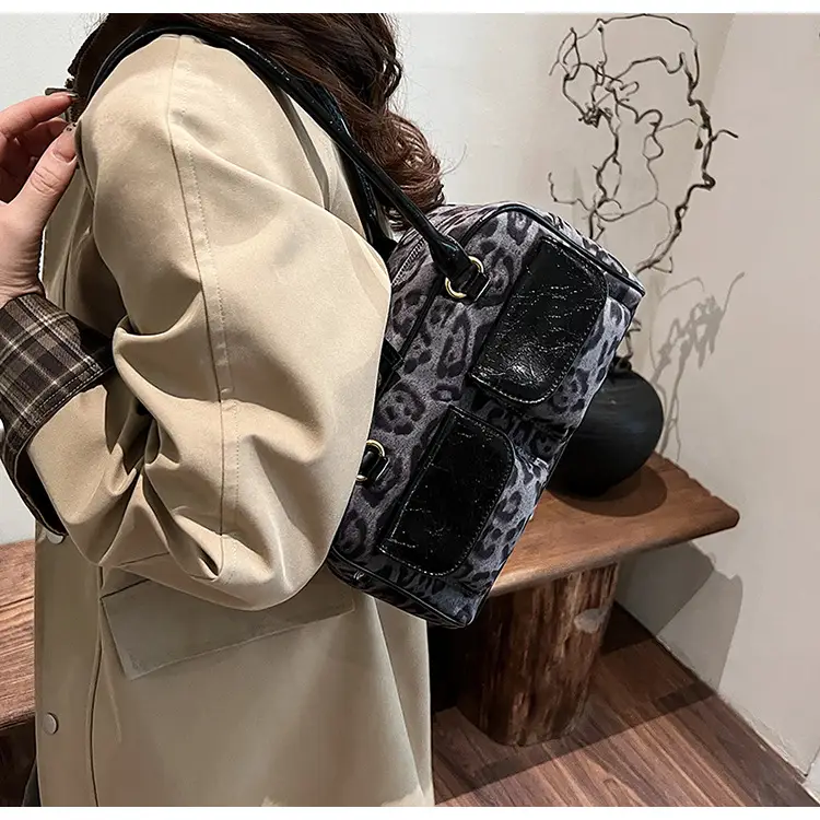 Leopard Print Suede Shoulder Bag Women 2024 — feature 29