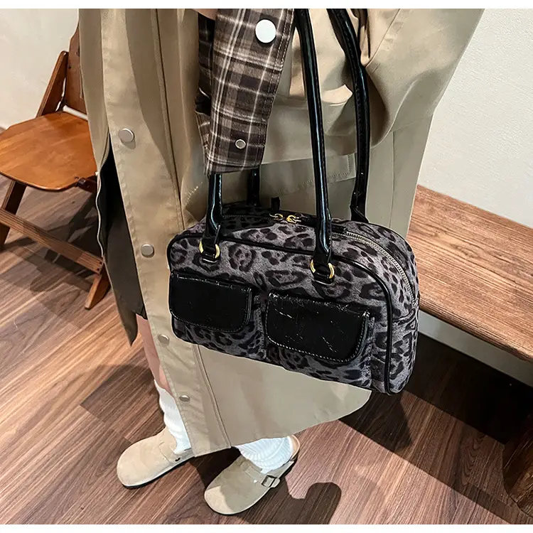 Leopard Print Suede Shoulder Bag Women 2024 — feature 31