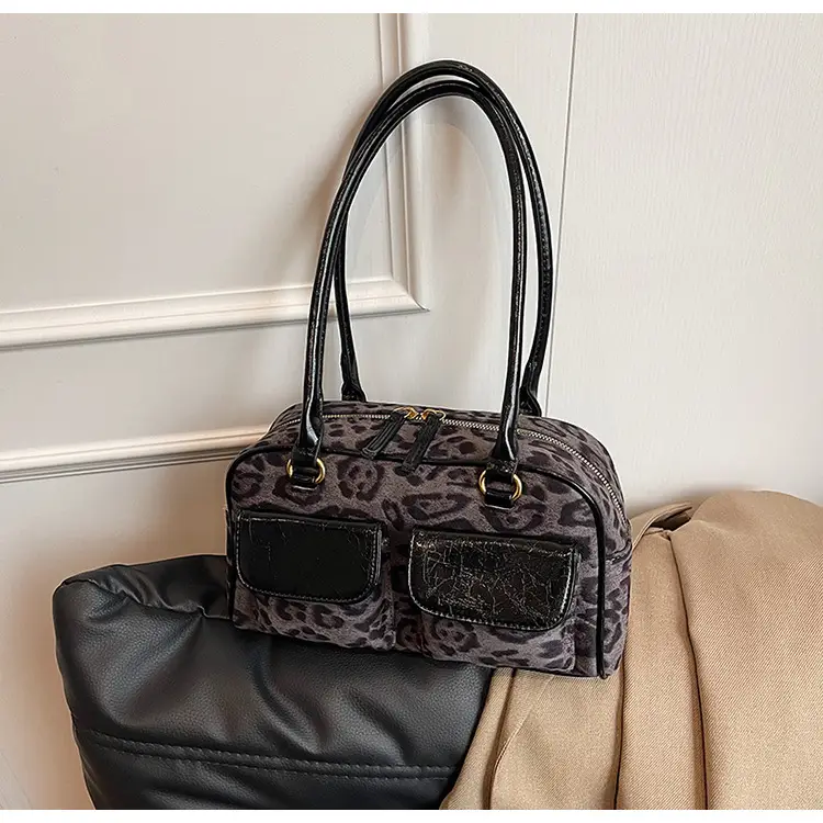 Leopard Print Suede Shoulder Bag Women 2024 — feature 35