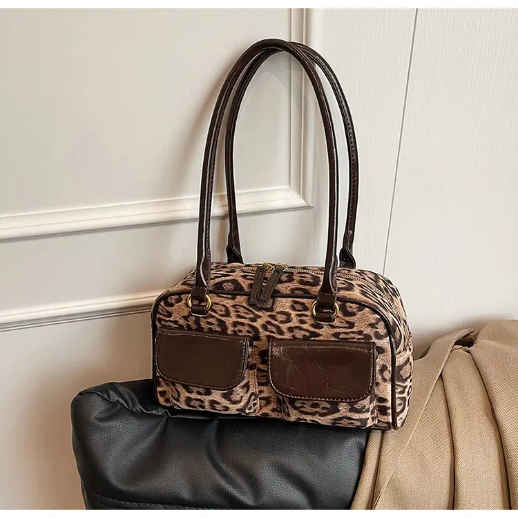 Leopard Print Suede Shoulder Bag Women 2024 — feature 36