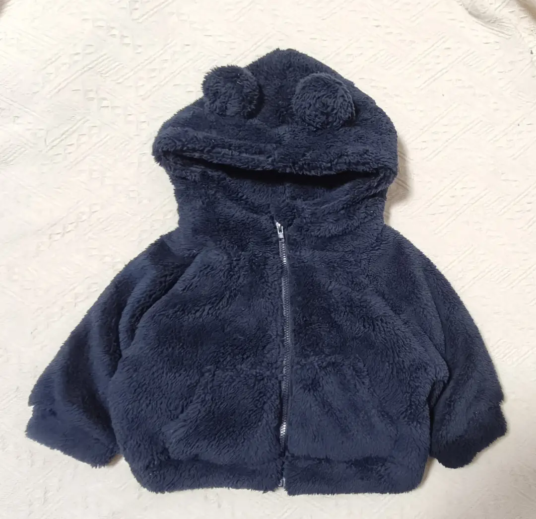 Korean Style Kidsren's Tops, Autumn and Winter Styles for Boys and Girls, Velvet Sweater Jackets, Baby Solid Color Zipper Shirts, Trendy Models in Stock — feature 10