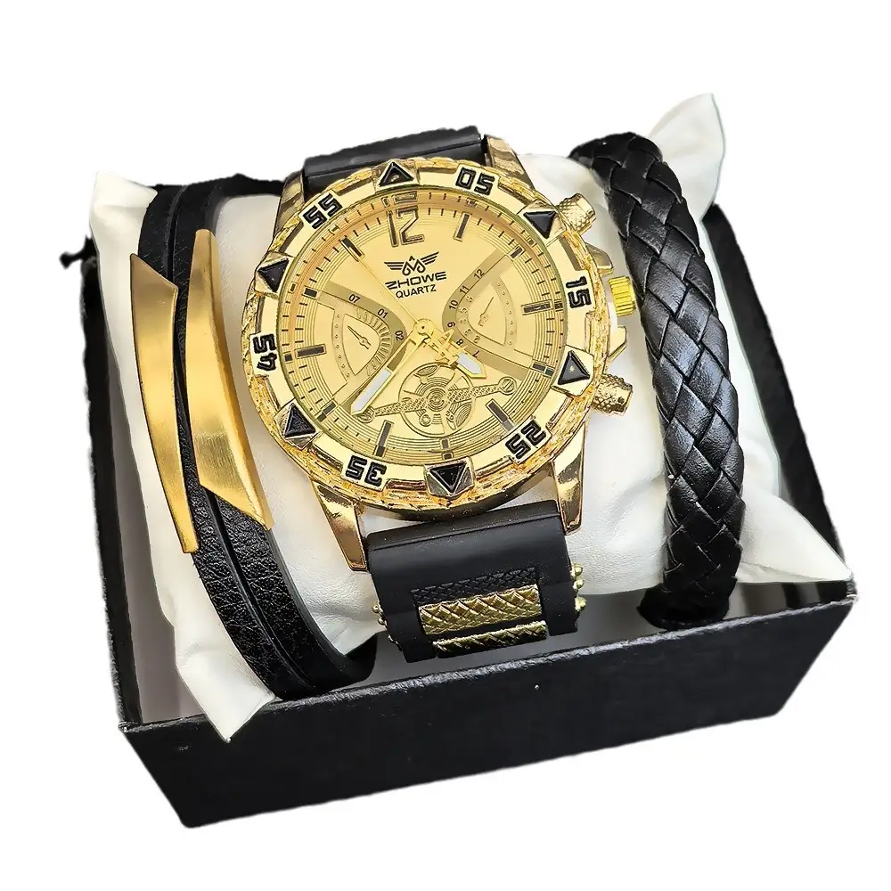 Men's Advanced Sense Quartz Wrist Watch Black Strap - Image 24