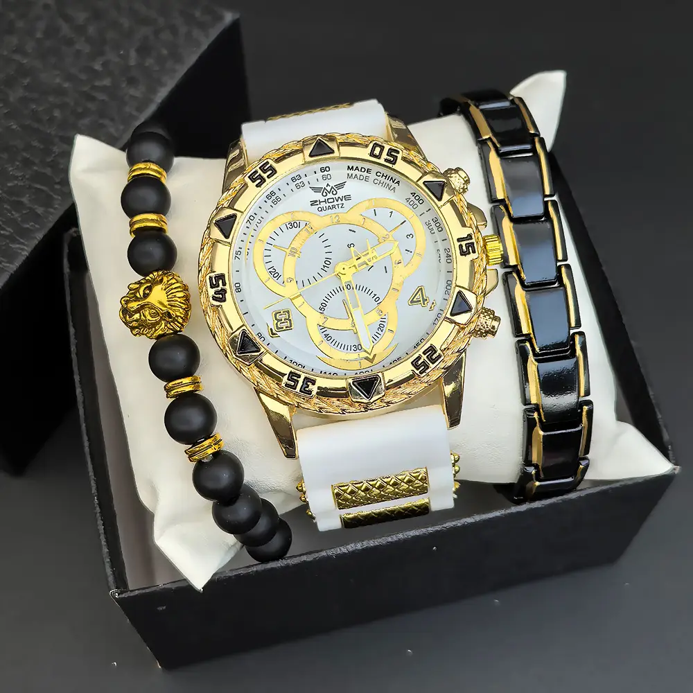 Men's Advanced Sense Quartz Wrist Watch Black Strap - Image 7