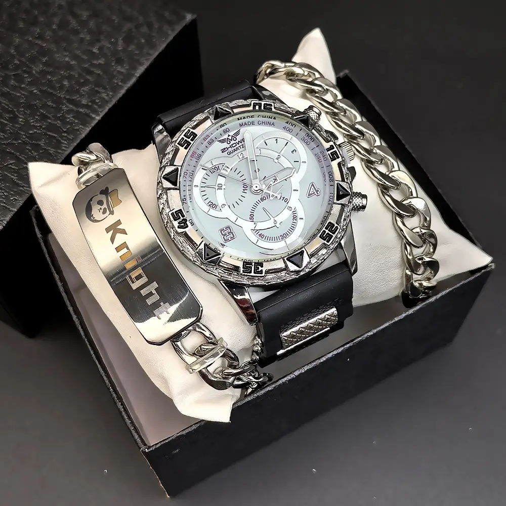 Men's Advanced Sense Quartz Wrist Watch Black Strap - Image 13