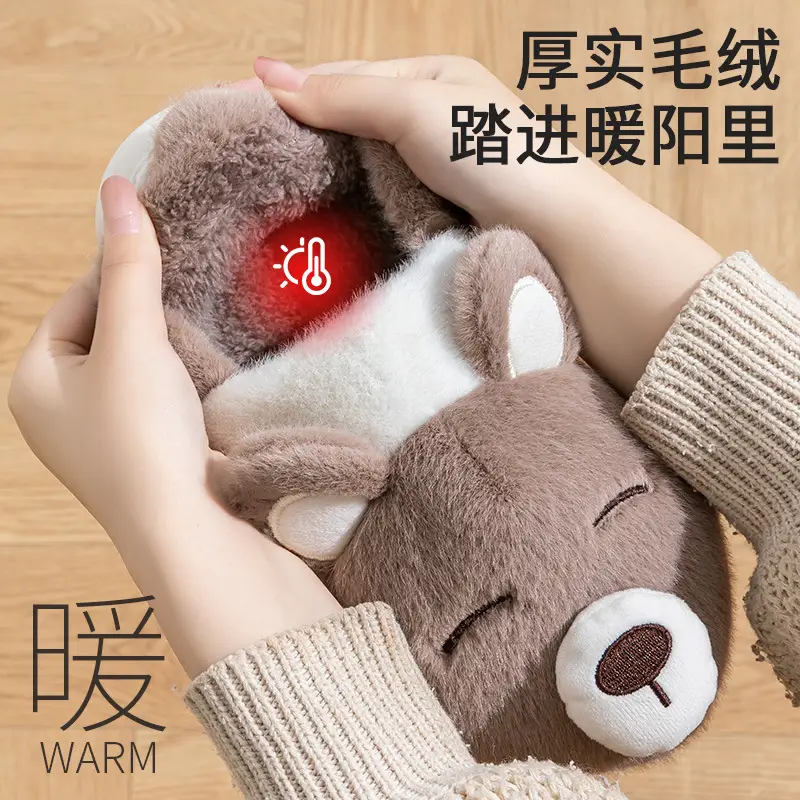 Plush Warm Wool Slippers Women Winter 2024 - Image 5