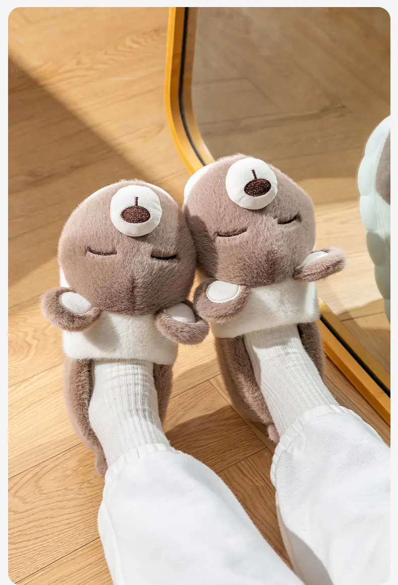 Plush Warm Wool Slippers Women Winter 2024 — feature 6