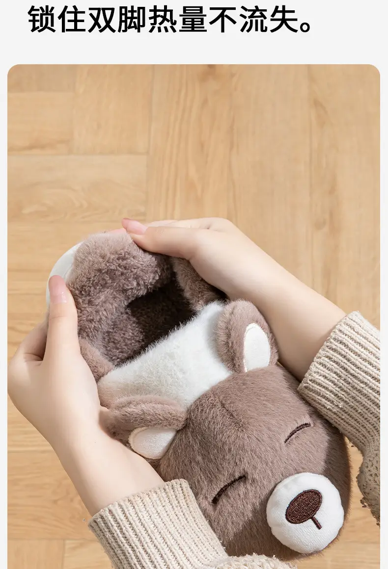 Plush Warm Wool Slippers Women Winter 2024 — feature 8