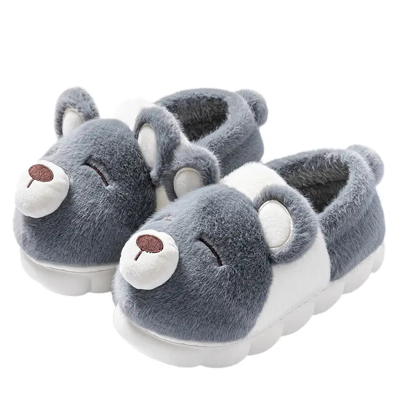 Plush Warm Wool Slippers Women Winter 2024 - Image 3
