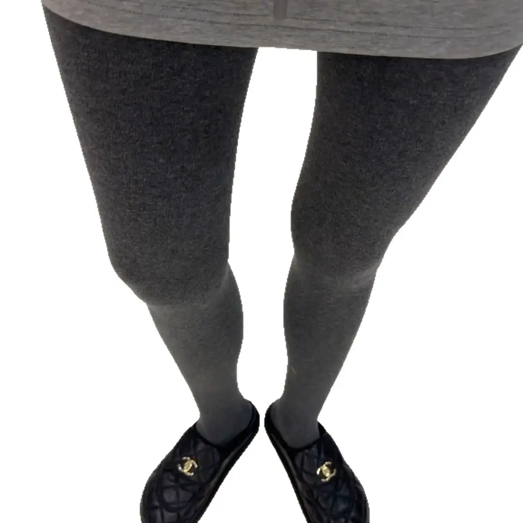 Autumn and Winter Vertical Striped Baby Velvet Leggings, Fleece-Lined and Thickened Tights, Hip-Lifting and Slimming Chocolate Brown Warm Pantyhose