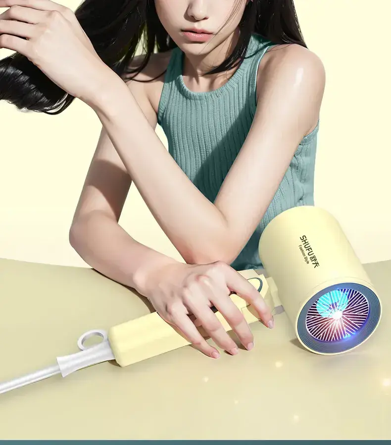 Shufu Electric Hair Dryer Pink Foldable Low Noise — feature 9