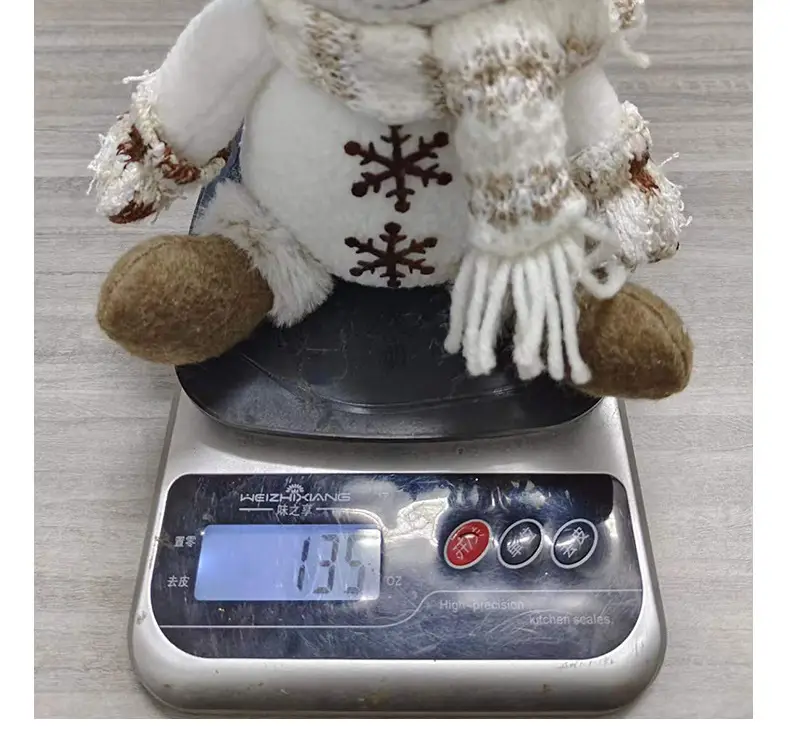 Christmas Snowman Dolls New Warm Brown Knitted Living Room Decor — feature 17