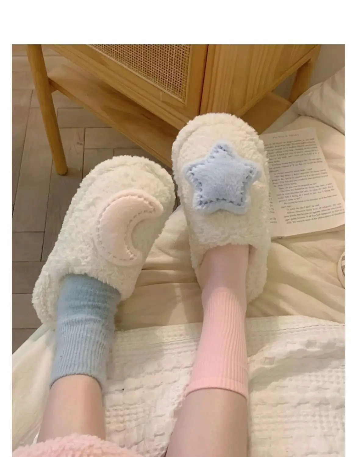 Winter Plush Rabbit Slippers for Women Soft Cotton Indoor — feature 12