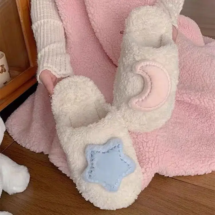Winter Plush Rabbit Slippers for Women Soft Cotton Indoor — feature 2