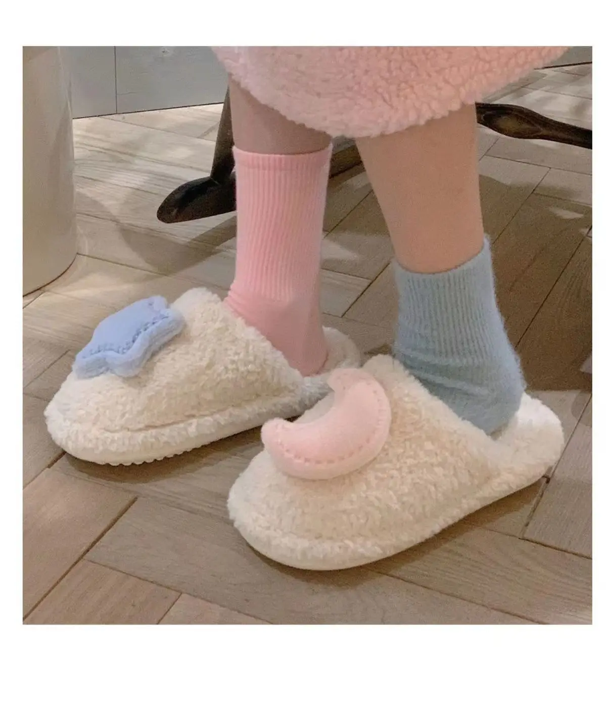 Winter Plush Rabbit Slippers for Women Soft Cotton Indoor — feature 4