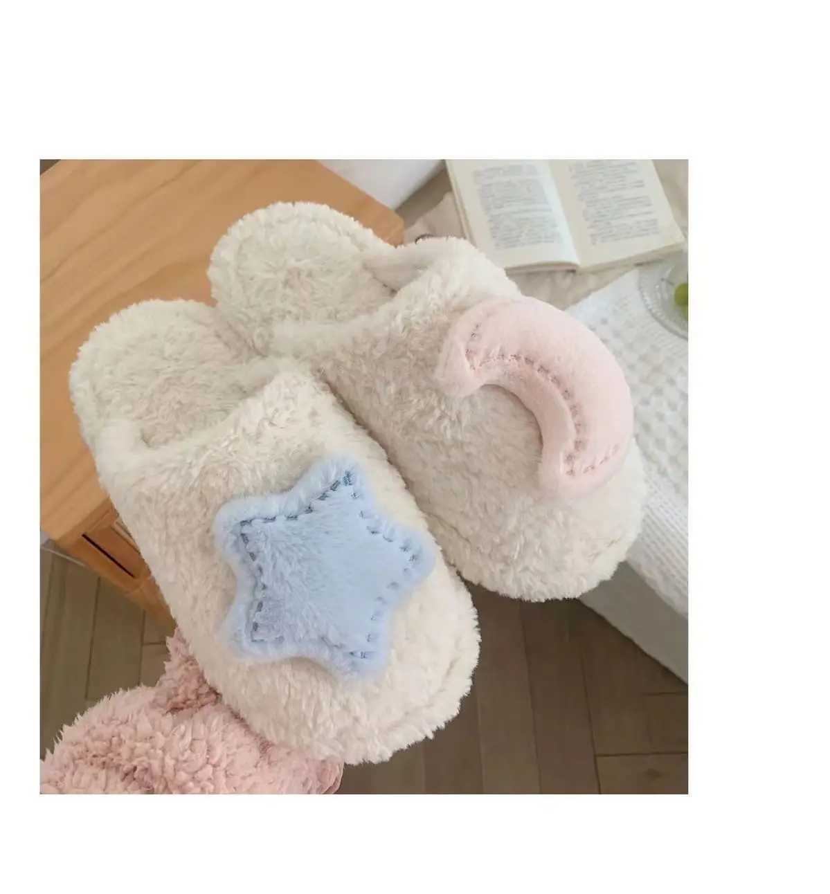 Winter Plush Rabbit Slippers for Women Soft Cotton Indoor — feature 8