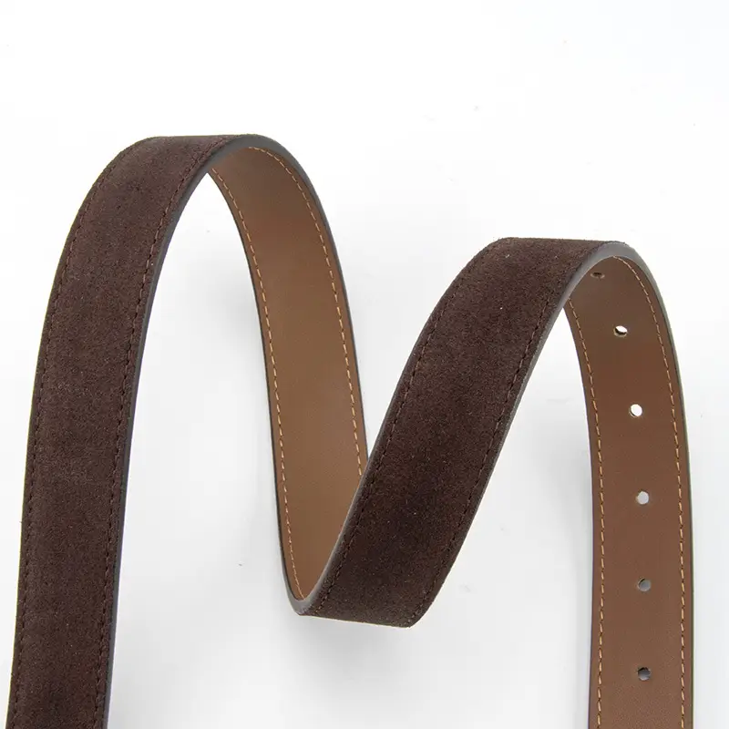 Vintage Women's Frosted Leather Belt with Pin Buckle - Image 15