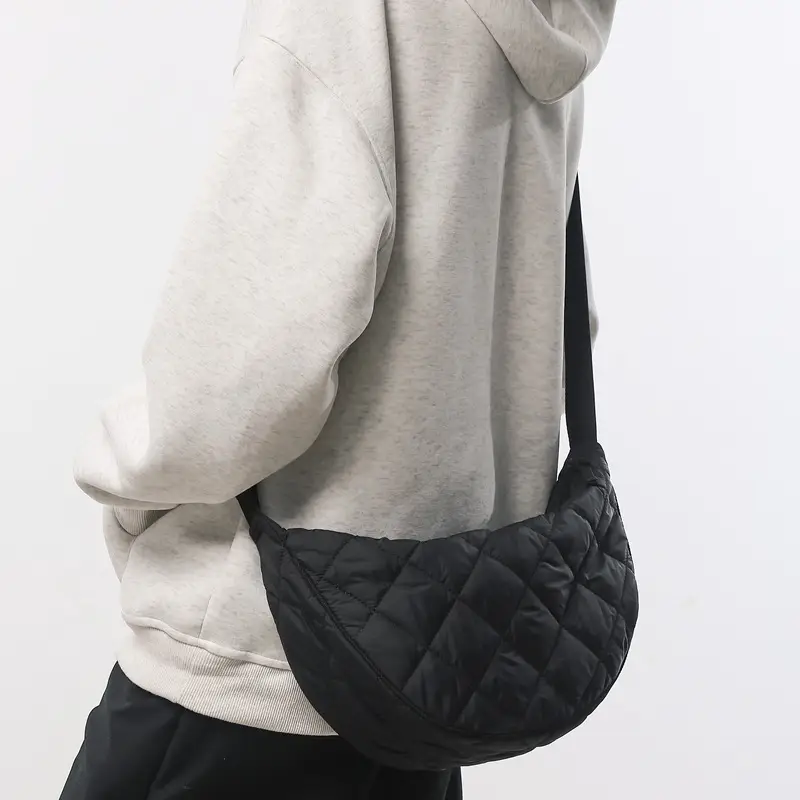 2024 Rhombic Shoulder Crossbody Bag Women Orange - Image 6