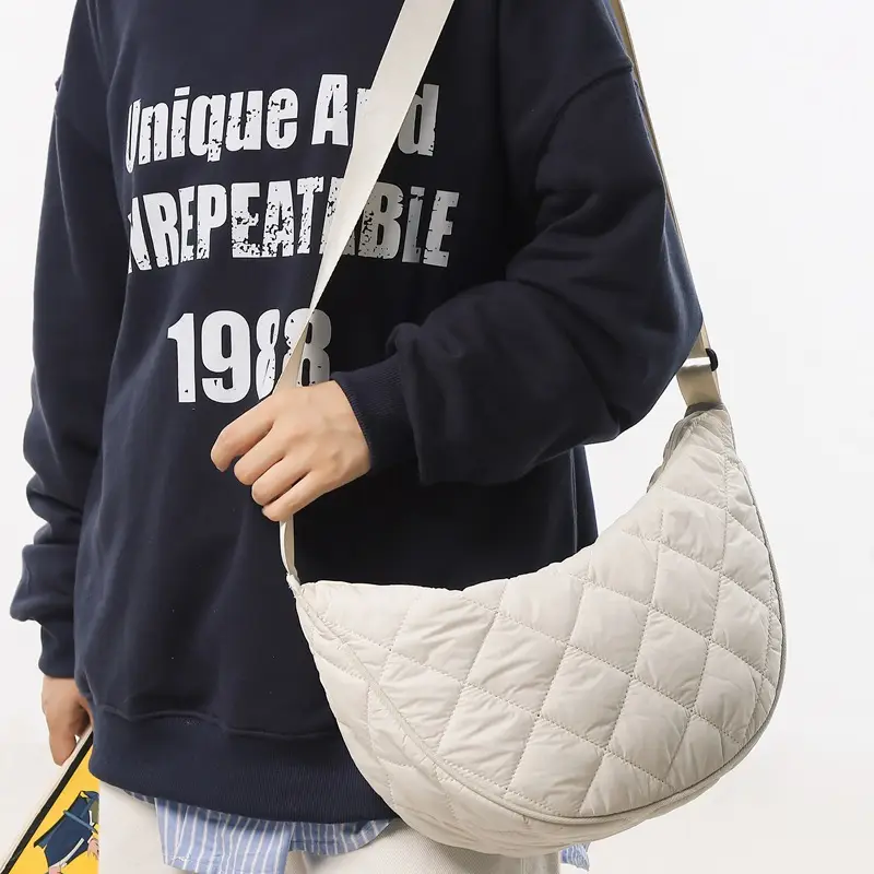 2024 Rhombic Shoulder Crossbody Bag Women Orange - Image 8