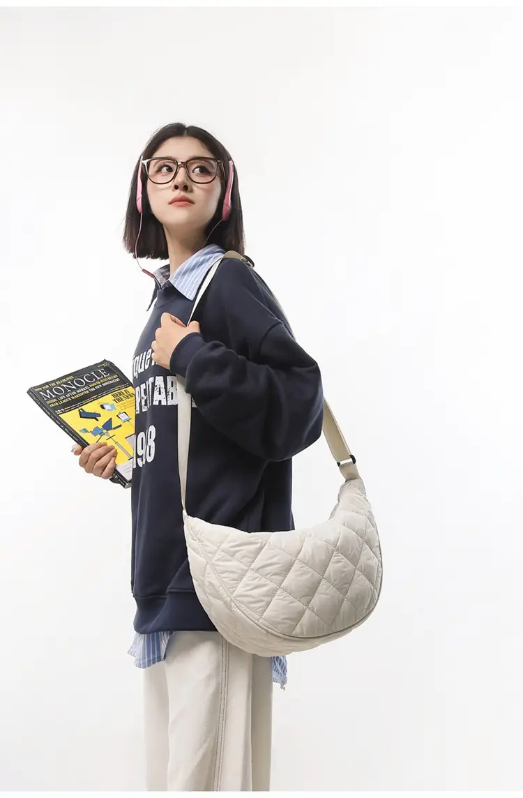 2024 Rhombic Shoulder Crossbody Bag Women Orange — feature 12
