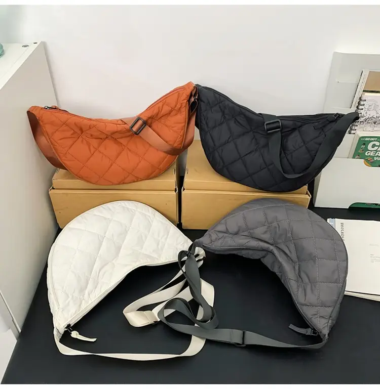 2024 Rhombic Shoulder Crossbody Bag Women Orange — feature 21