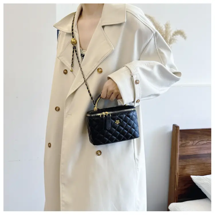 Vintage Quilted Chain Shoulder Bag for Women Light Blue 2026 — feature 16