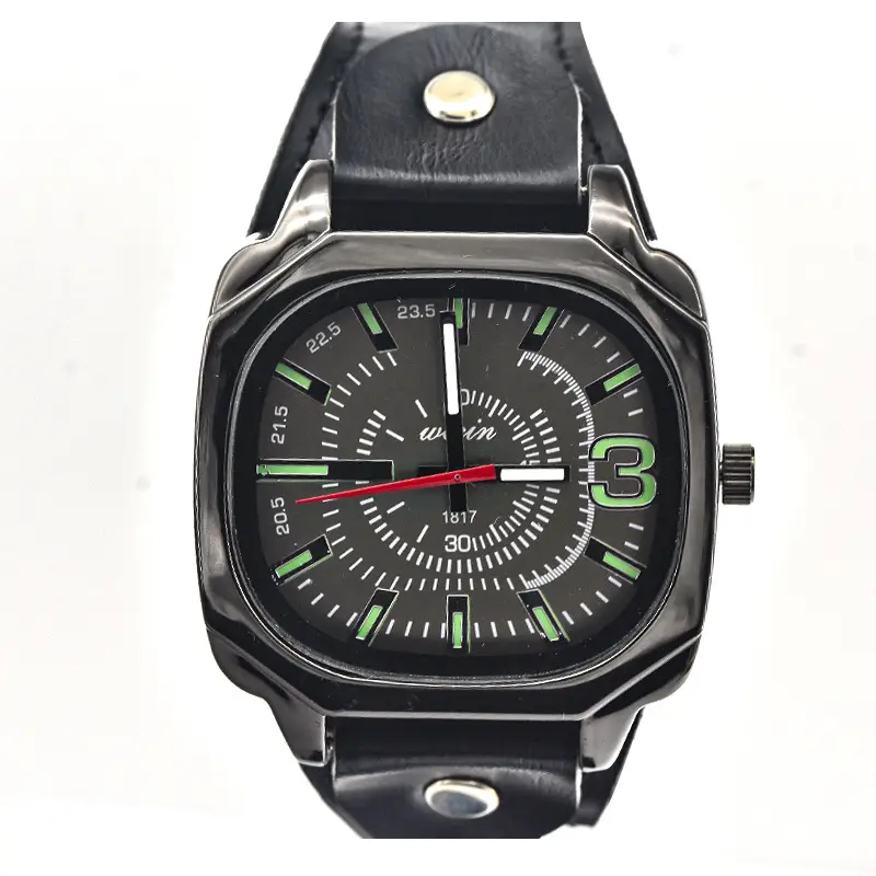 Green PU Leather Cross-border Watch with 80 Hours Display - Image 7