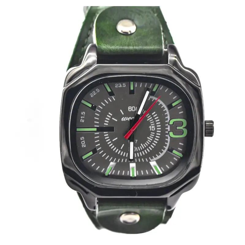 Green PU Leather Cross-border Watch with 80 Hours Display - Image 9