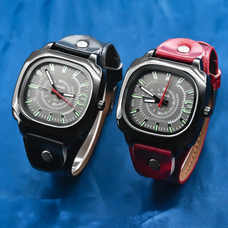 Green PU Leather Cross-border Watch with 80 Hours Display — feature 14