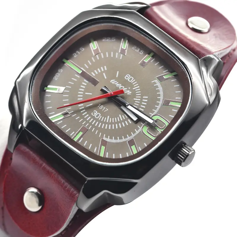 Green PU Leather Cross-border Watch with 80 Hours Display — feature 17