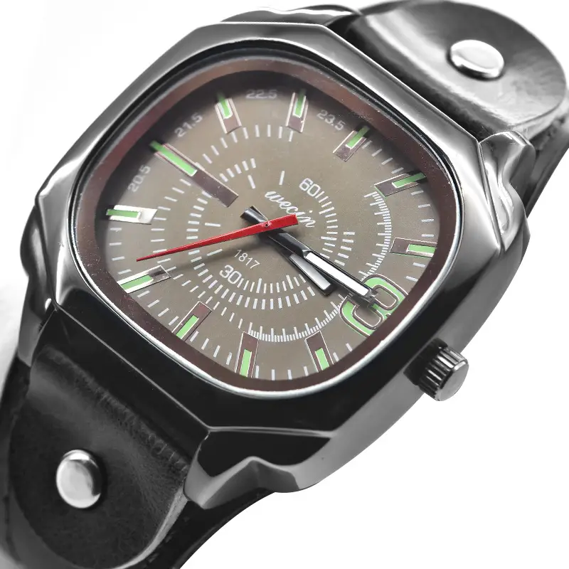 Green PU Leather Cross-border Watch with 80 Hours Display — feature 18