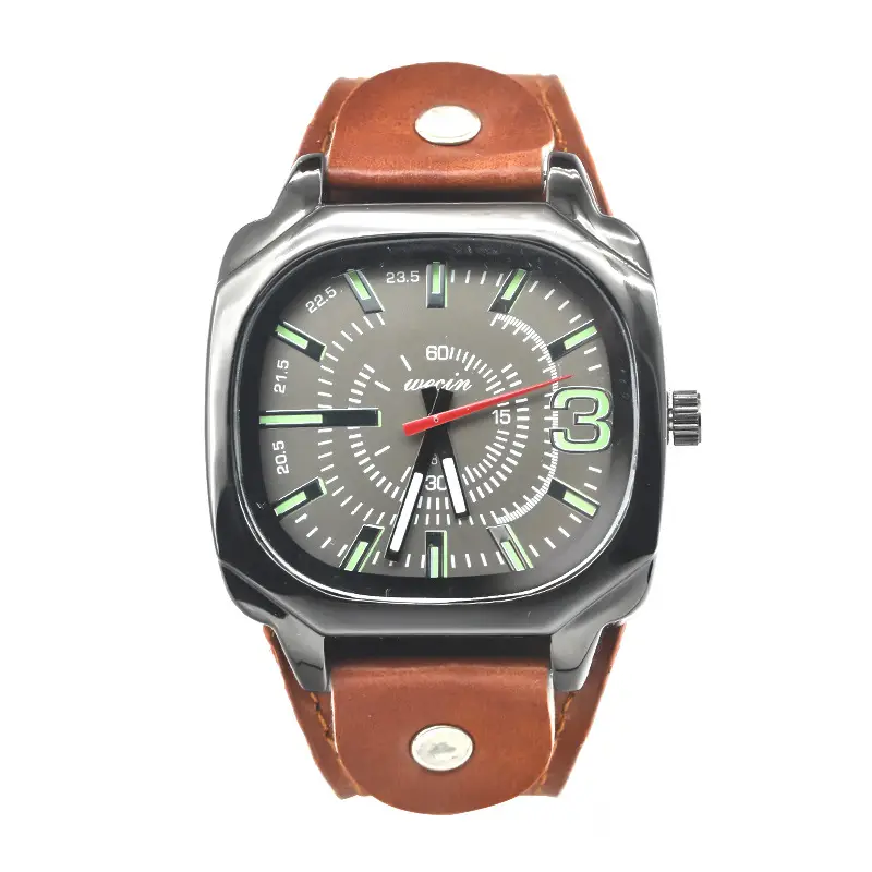 Green PU Leather Cross-border Watch with 80 Hours Display — feature 24