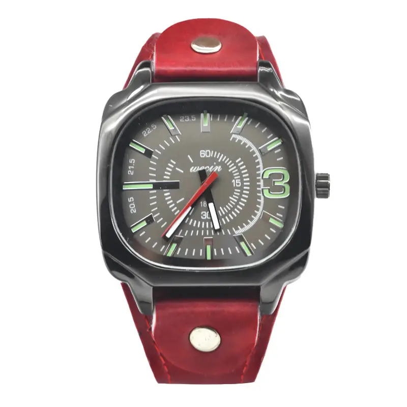 Green PU Leather Cross-border Watch with 80 Hours Display — feature 25