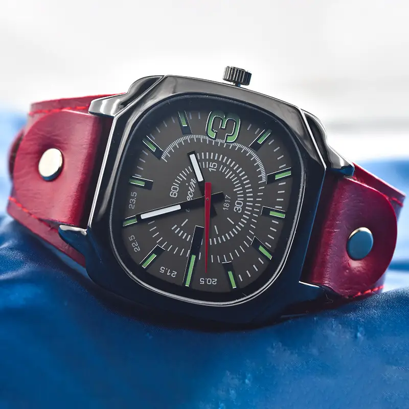 Green PU Leather Cross-border Watch with 80 Hours Display — feature 27