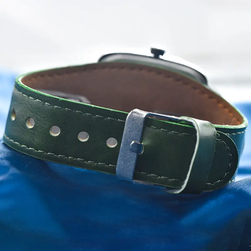 Green PU Leather Cross-border Watch with 80 Hours Display — feature 33