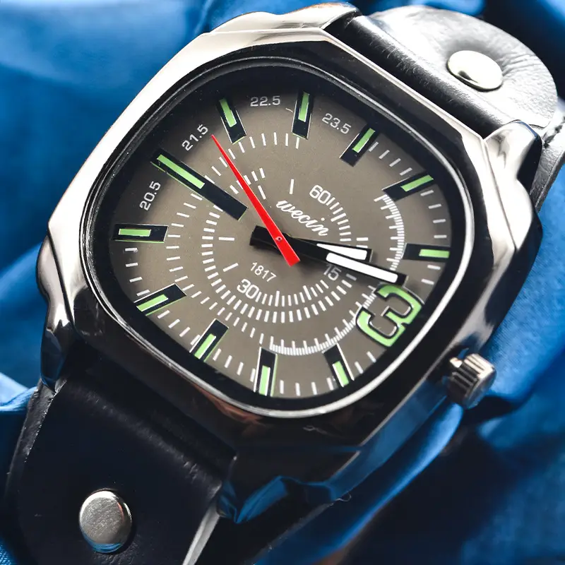 Green PU Leather Cross-border Watch with 80 Hours Display — feature 39