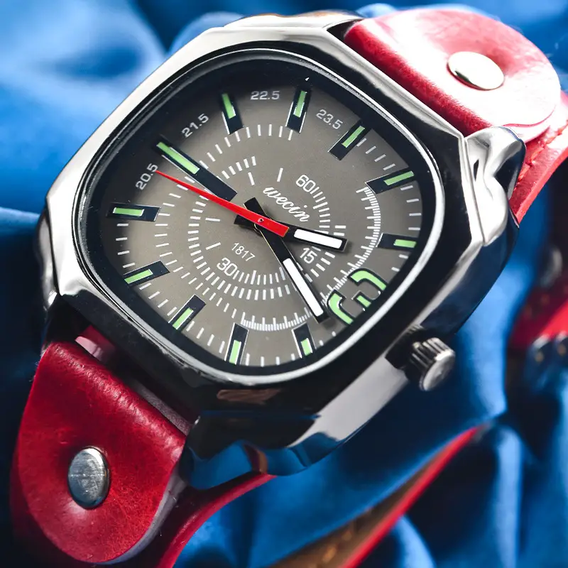 Green PU Leather Cross-border Watch with 80 Hours Display — feature 41