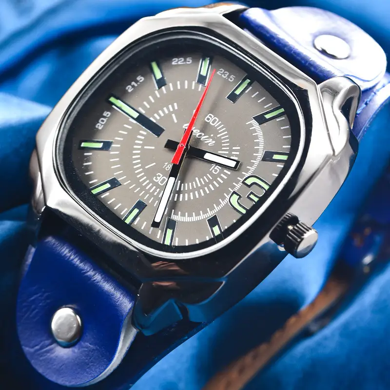 Green PU Leather Cross-border Watch with 80 Hours Display — feature 42