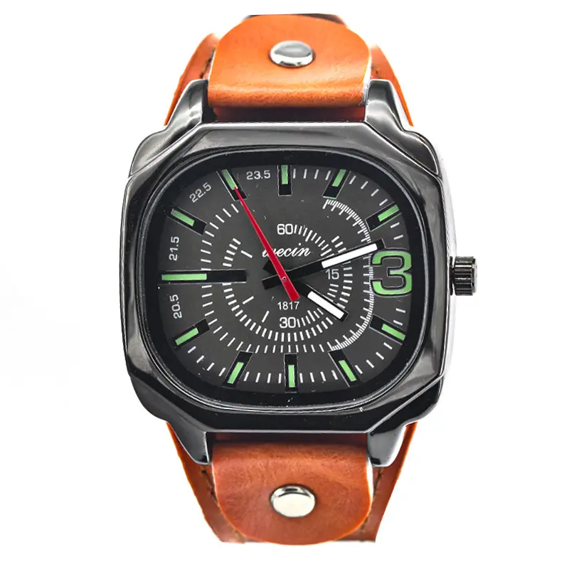 Green PU Leather Cross-border Watch with 80 Hours Display — feature 5