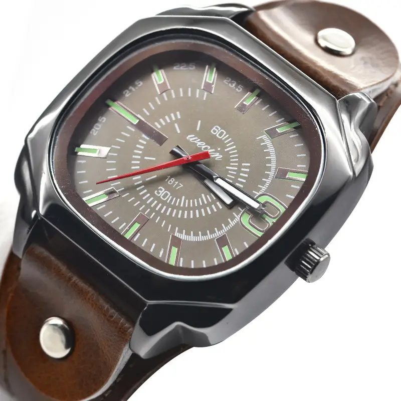 Green PU Leather Cross-border Watch with 80 Hours Display - Image 4