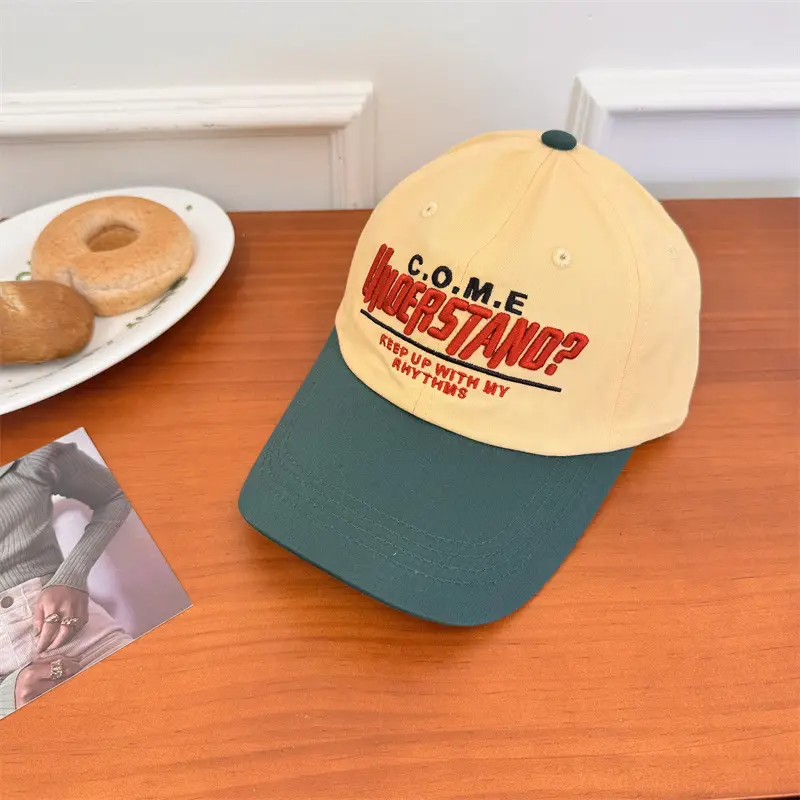 Women Baseball Cap with Bold Graphic Red Orange - Image 4