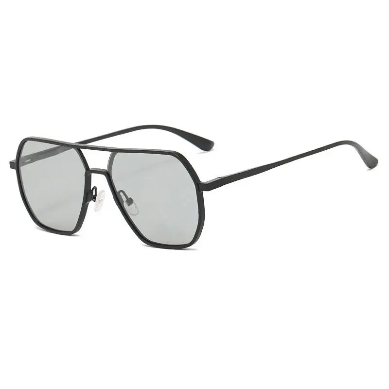 Men Polarized Driving Sunglasses Black Double Beam UV400