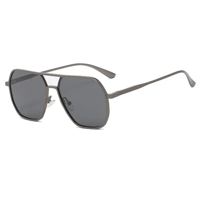 Men Polarized Driving Sunglasses Black Double Beam UV400