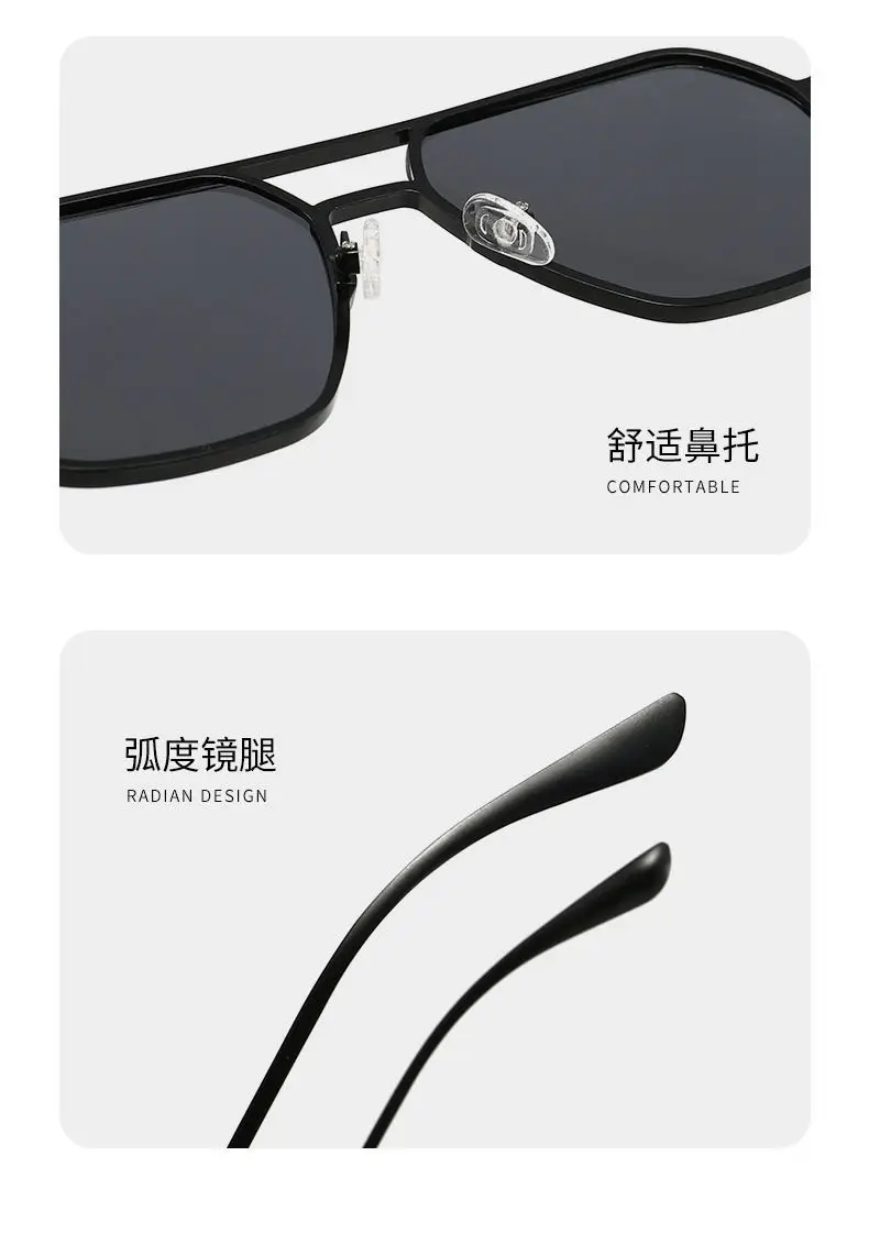 Men Polarized Driving Sunglasses Black Double Beam UV400 — feature 13