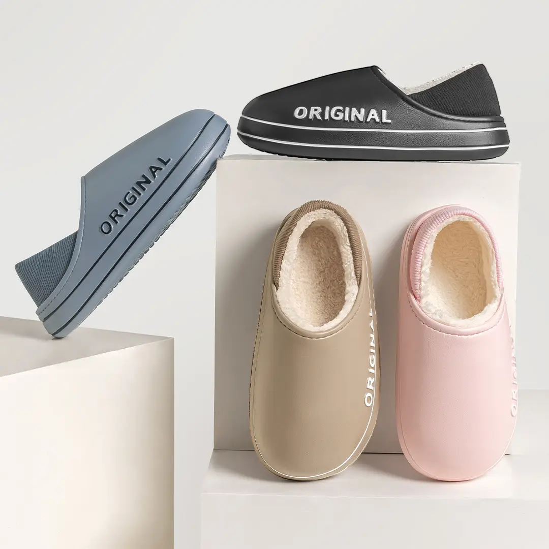Cotton Slippers Waterproof, Stain-Resistant and Non-Slip Cotton Shoes for Men in Autumn and Winter New Couple Indoor Home Bag with Cotton Slippers for Men - Image 23