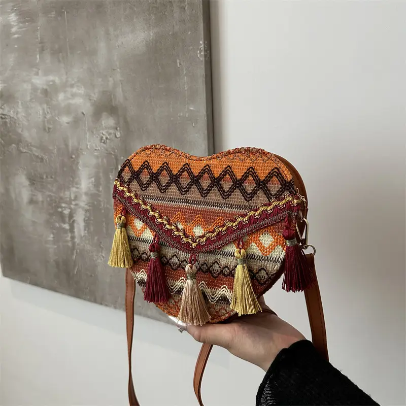 Handmade Woven Ethnic Love Bag for Women - Image 4