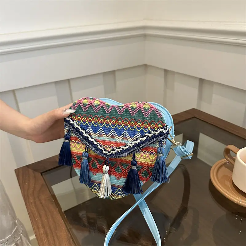 Handmade Woven Ethnic Love Bag for Women - Image 5
