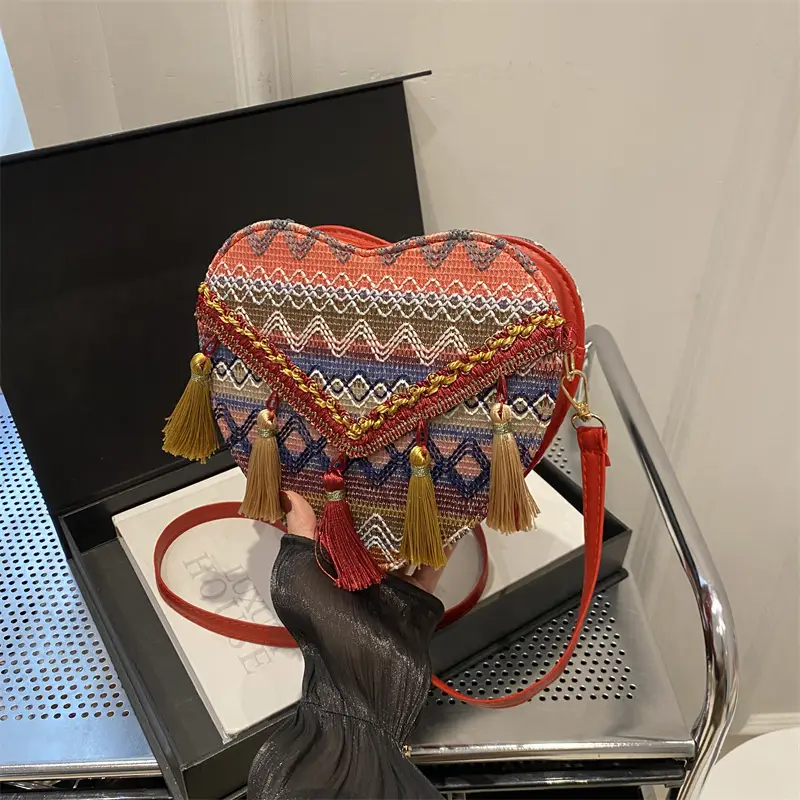 Handmade Woven Ethnic Love Bag for Women - Image 7